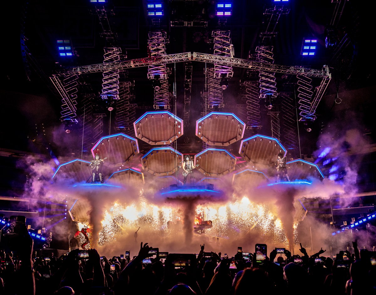 Production Design for Kiss Tour Made with Vectorworks